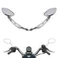 Chrome Rear-View Mirrors for Harley Road Street Glide Sportster Dyna Softail (2006-2023)