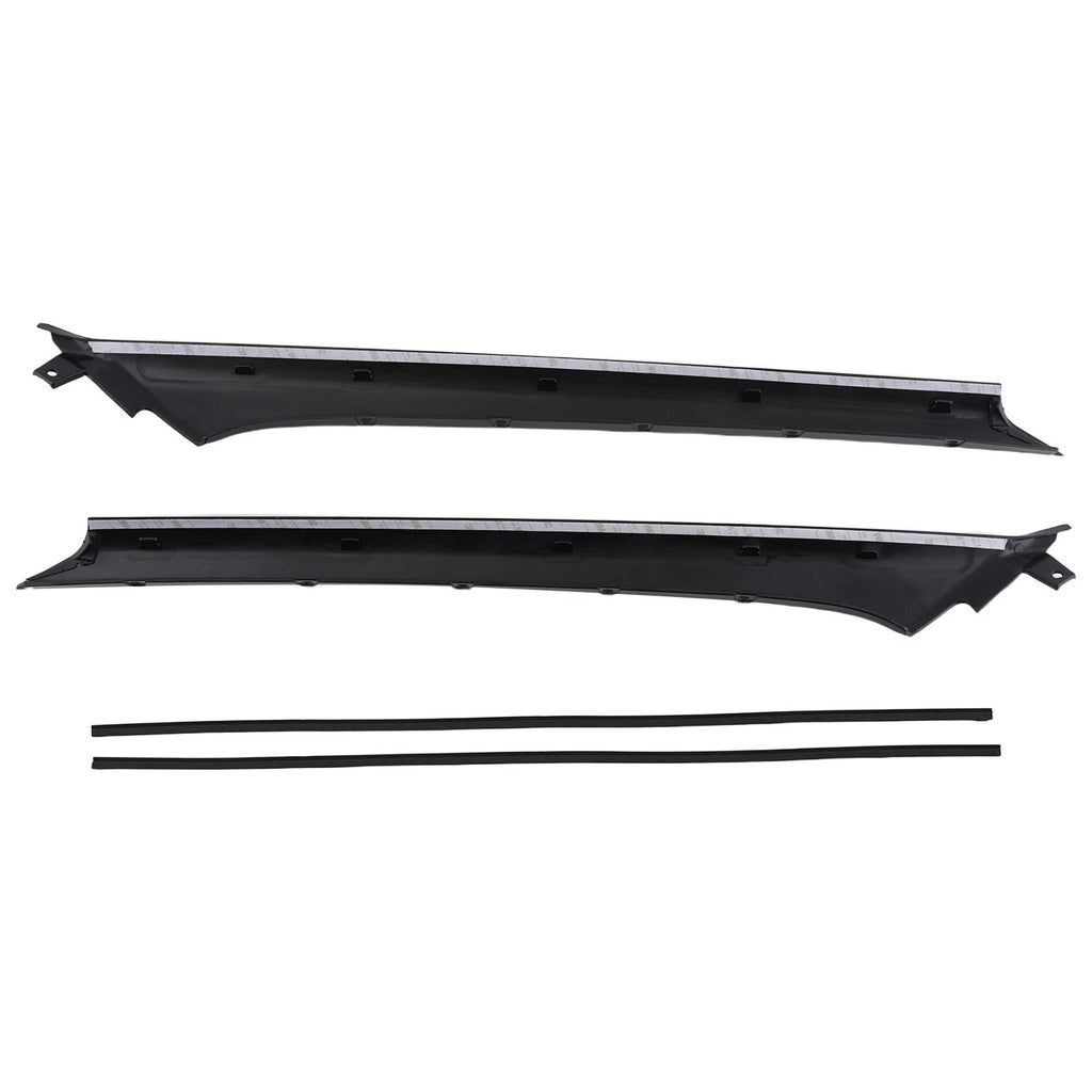 Windshield A-Pillar Trim Set ABS Black For Land Rover Range Evoque 12-19