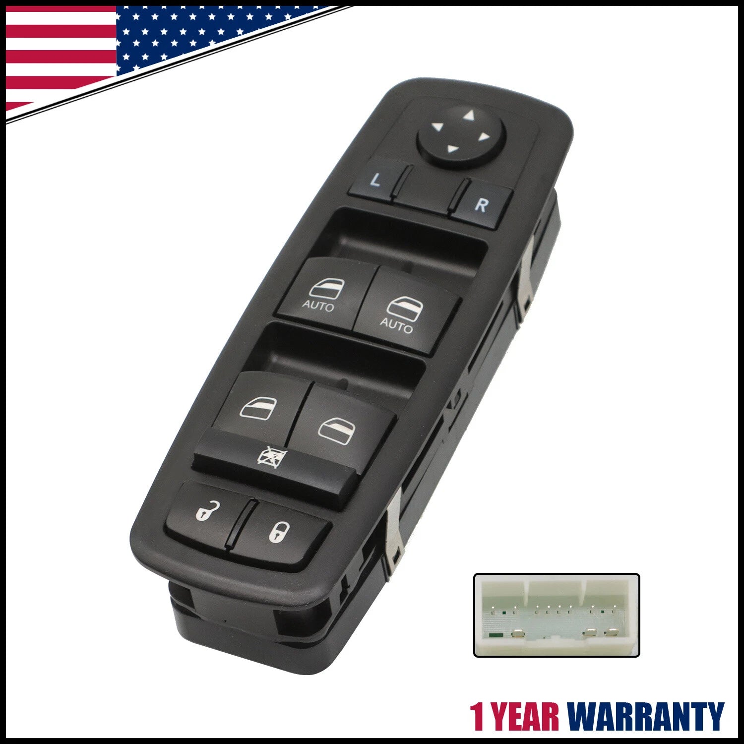 Front Left Master Power Window Door Switch for Jeep Grand Cherokee (2011–2013)