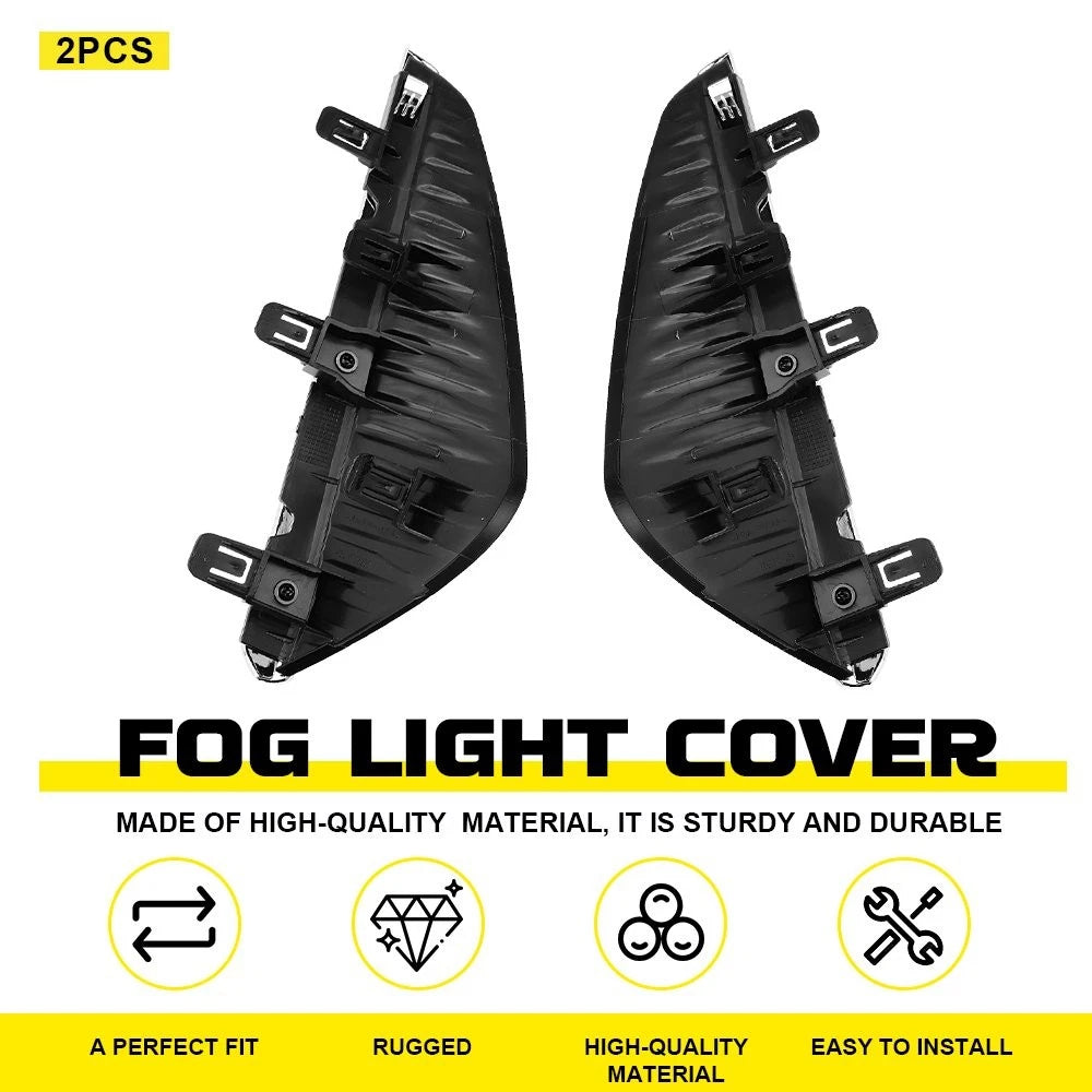 Set of 2 Fog Light Covers for Nissan Sentra (2024–2025) LH+RH Textured Black