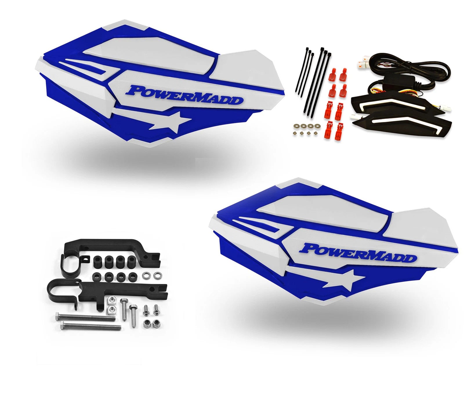Powermadd Sentinel LED Turn Signal Handguards for Ski-Doo