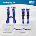 Set of 4 Coilovers Suspension Kit for Mitsubishi Lancer Sedan (2008–2016)