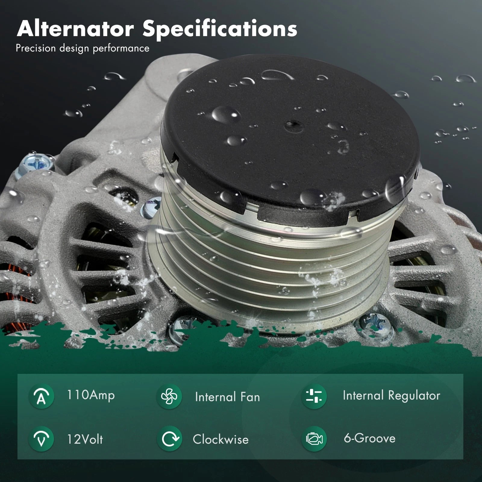 Alternator for Nissan Altima (2013–2018) L4 2.5L 231003TA1A 2310M3TA1BRW