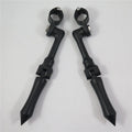 HTTMT Black Stick Foot Peg for Honda Yamaha Suzuki Kawasaki (1.5")