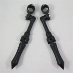 HTTMT Black Stick Foot Peg for Honda Yamaha Suzuki Kawasaki (1.5")
