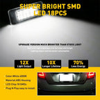 LED License Plate Light Housing Set for Nissan Altima Sentra Versa Rogue (2019–2023)