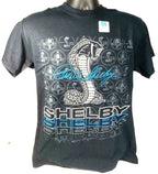 Shelby Cobra T-Shirt Black With Cobra Snake Emblem for Unisex (All Years)