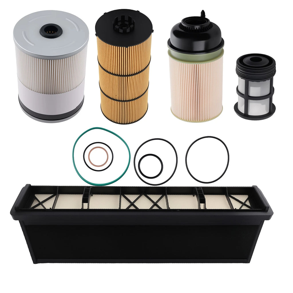 4pc Filter Kit for Freightliner Cascadia (DD13 DD15 DD16) AF27879 PF9908
