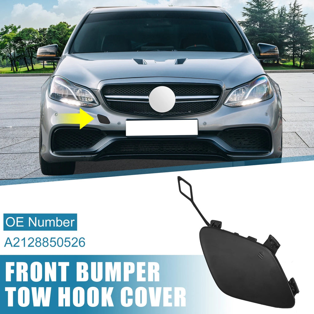 Tow Hook Cover for Mercedes-Benz E250 (2014–2015) Black