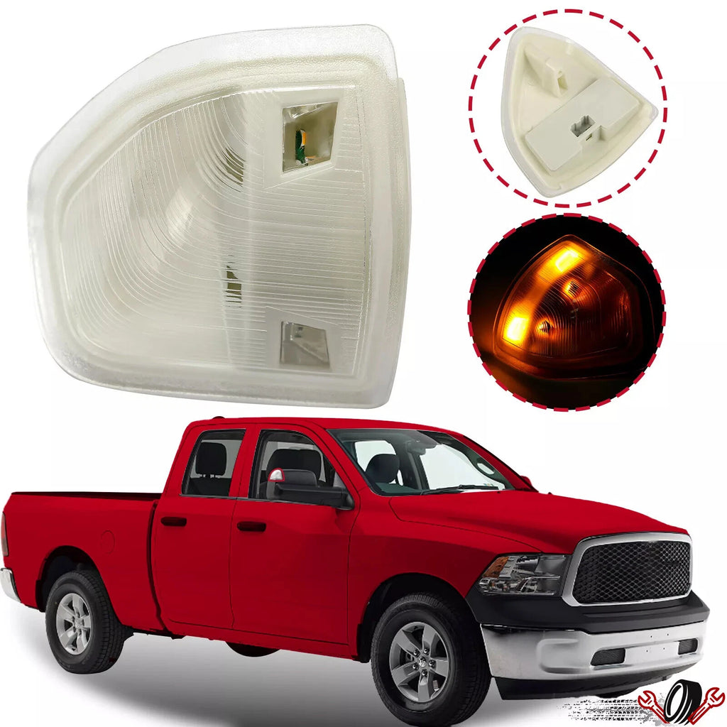Clear Driver Left Tow Mirror Turn Signal Light for Dodge Ram 1500 2500 3500 (2002–2010)