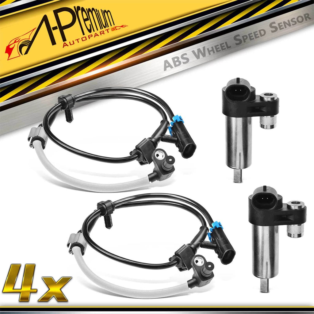 Set of 4 ABS Wheel Speed Sensors for Chevy Express Savana 3500 (2003–2023)