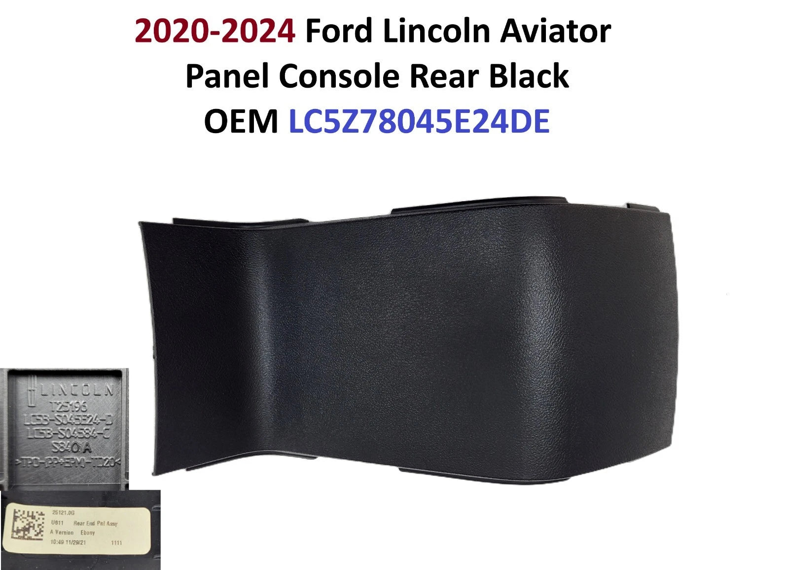 Center Console Panel for Ford Lincoln Aviator (2020–2024) OEM LC5Z78045E24DE