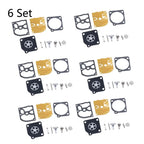 Set of 6 Carburetor Repair Kits for Jonsered 2041 2045 2050 ZAMA RB-45