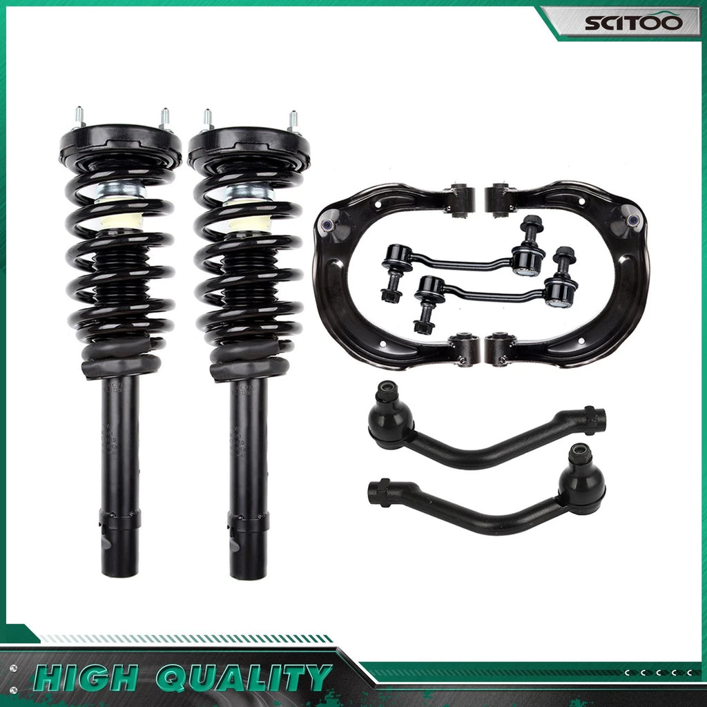 Set of 4 Front Struts Upper Control Arm Ball Joints for Hyundai Azera Sonata