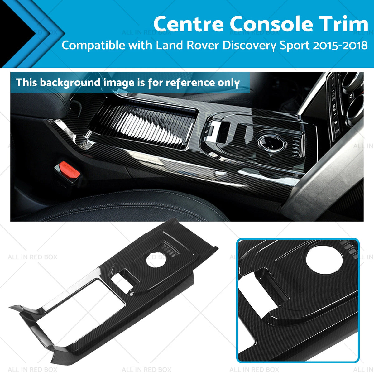 Centre Console Trim for Land Rover Discovery Sport (2015–2018) Carbon Fiber