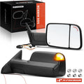 Pair Power Towing Mirrors with Signal Light for Dodge Ram 1500 