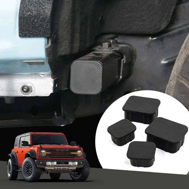 Set of 4 Front Axle Plugs Bridge Covers Rubber for Ford Bronco (2021–2022)
