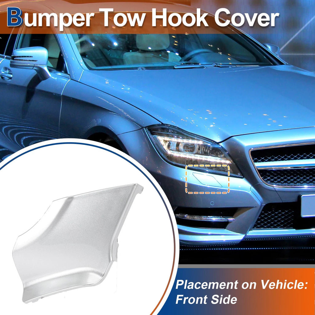 Tow Hook Cover for Mercedes-Benz CLS (2012–2018) No.A2188850326 Silver Tone