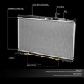 Full Aluminum Core Replacement Radiator for Hyundai Santa Fe (2007–2009) DPI 2897