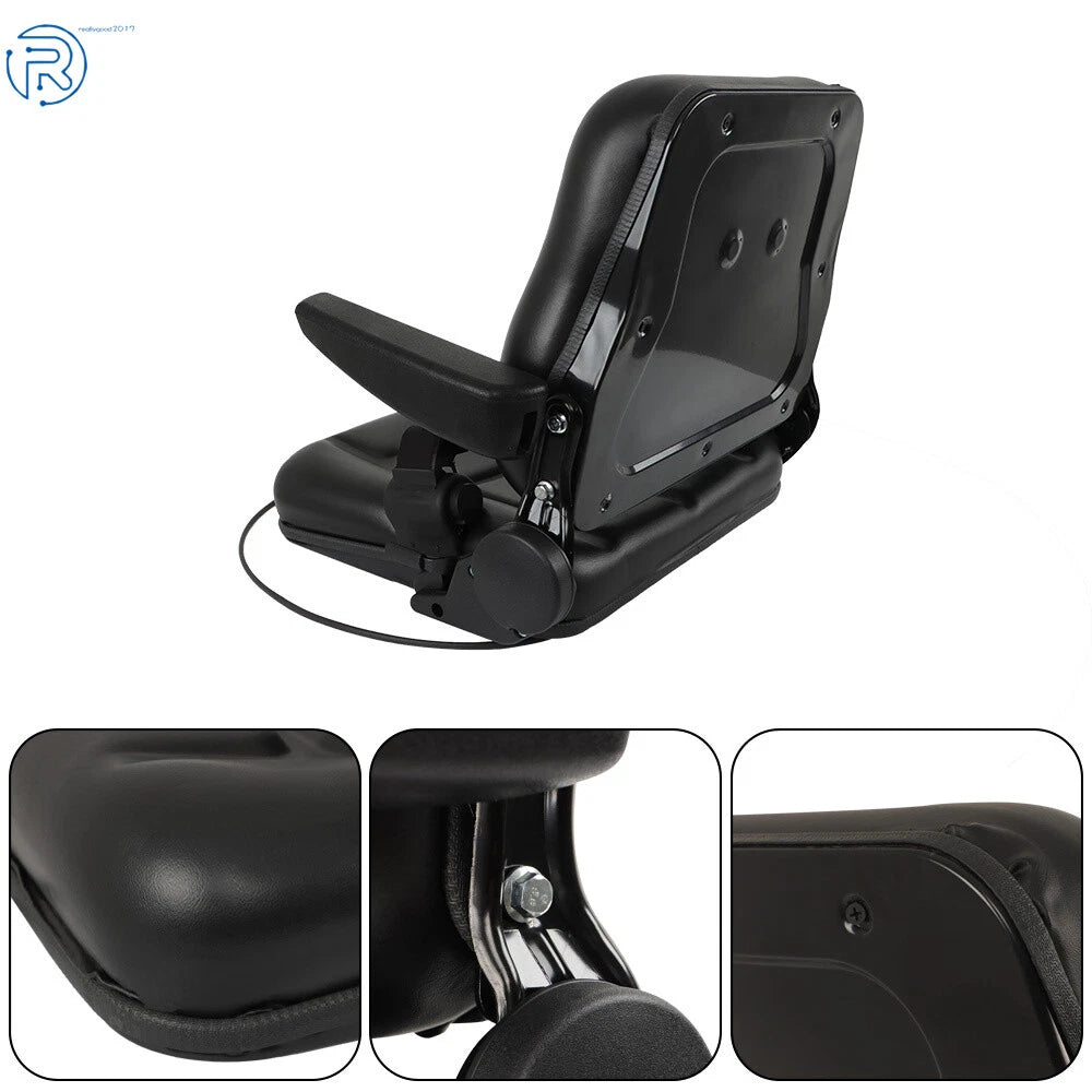 Universal Folding Adjustable Tractor Seat with Seat Switch Belt