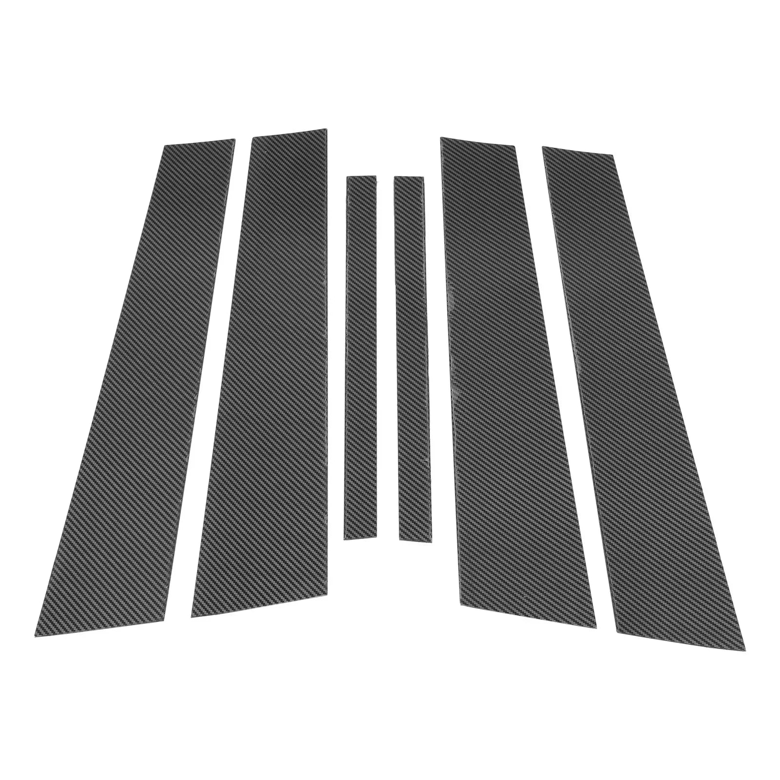 6 Pcs Door Pillar Window Trim for BMW 3-Series (2006-2011) Carbon Fiber