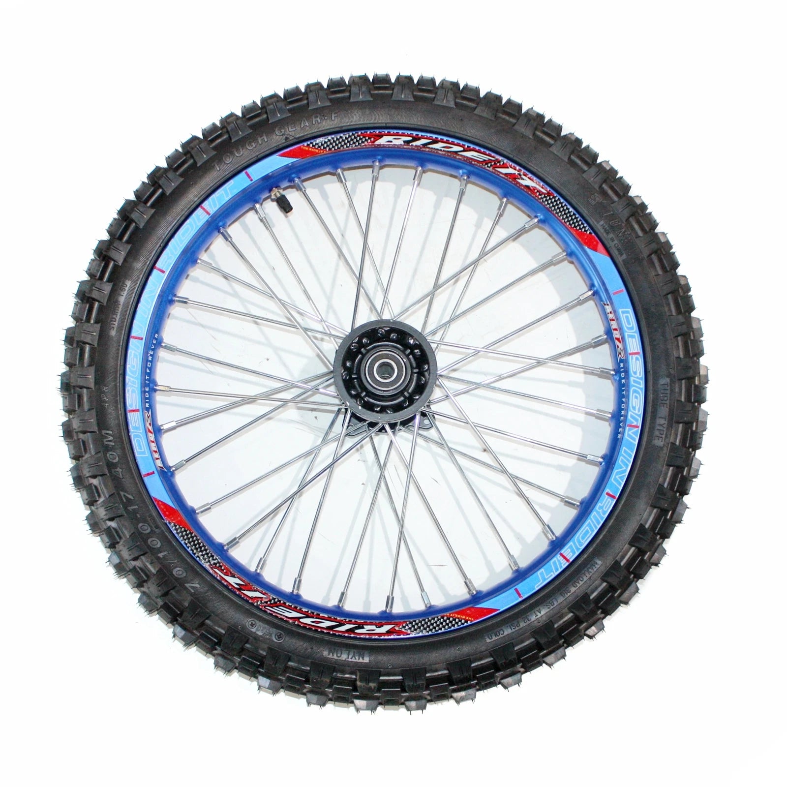 12mm Axle Front Wheel Rim Knobby Tyre for PIT PRO Dirt Bike (70/100-17)