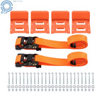 2X Wheel Chock Tie Down Kit for UTV ATV (E Track)