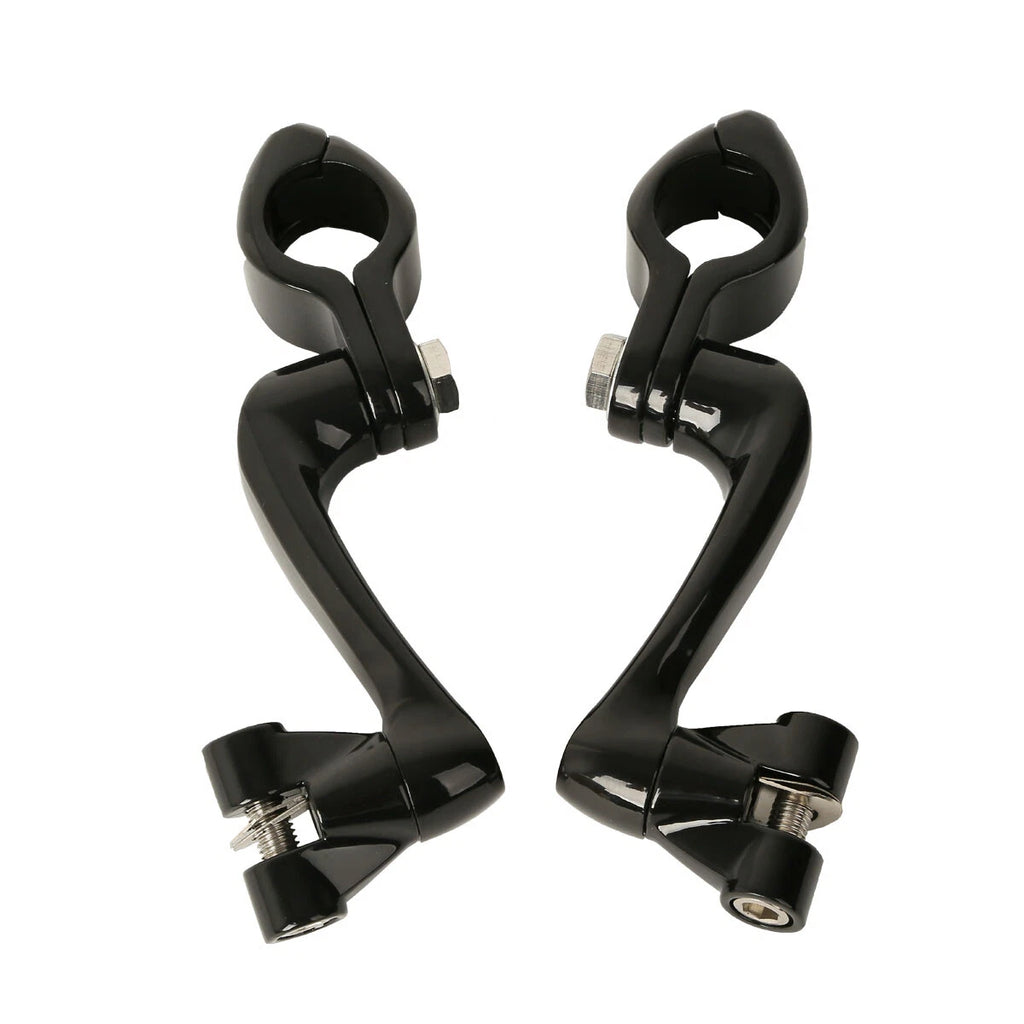 360 Adjustable Highway Foot Peg Mounting for Harley (Fits 1.25" 32mm Engine Guard)