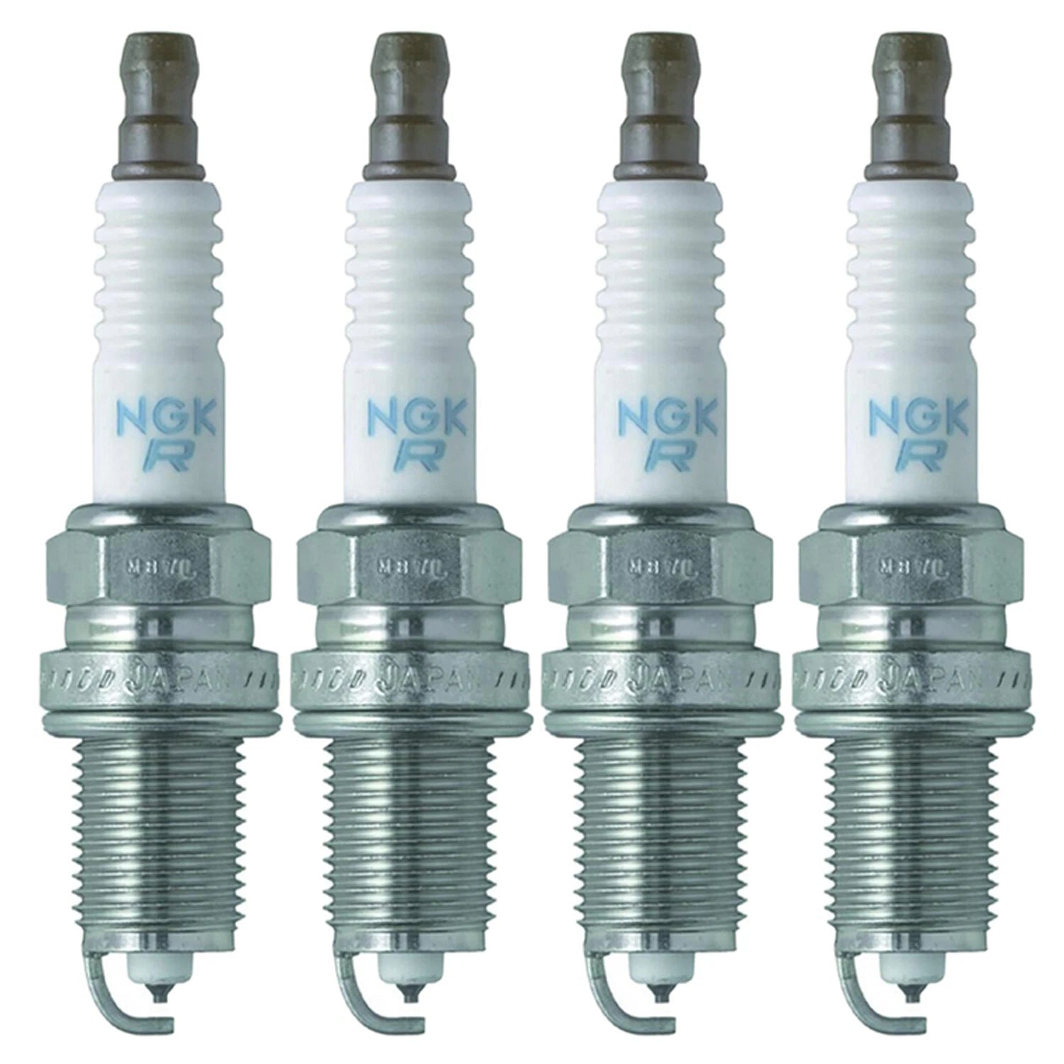 Set of 4 NGK Standard Spark Plugs for Chevrolet Spark, Fiat 500 (L4)