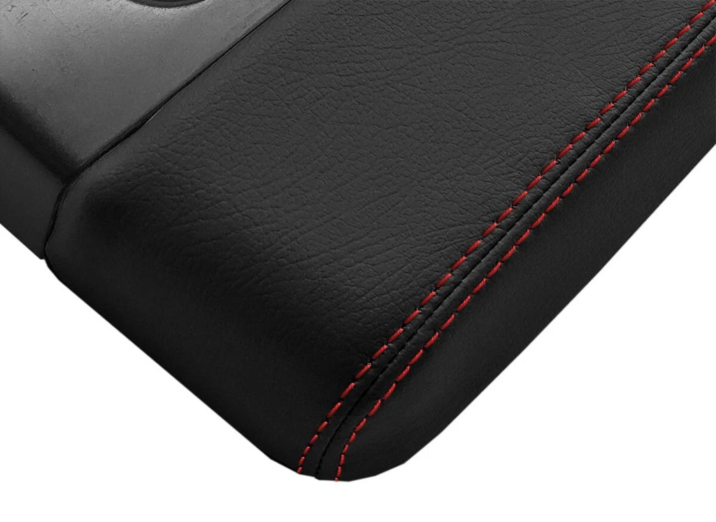 Console Lid Cover for Chevrolet Silverado (2014–2020) Red Stitch