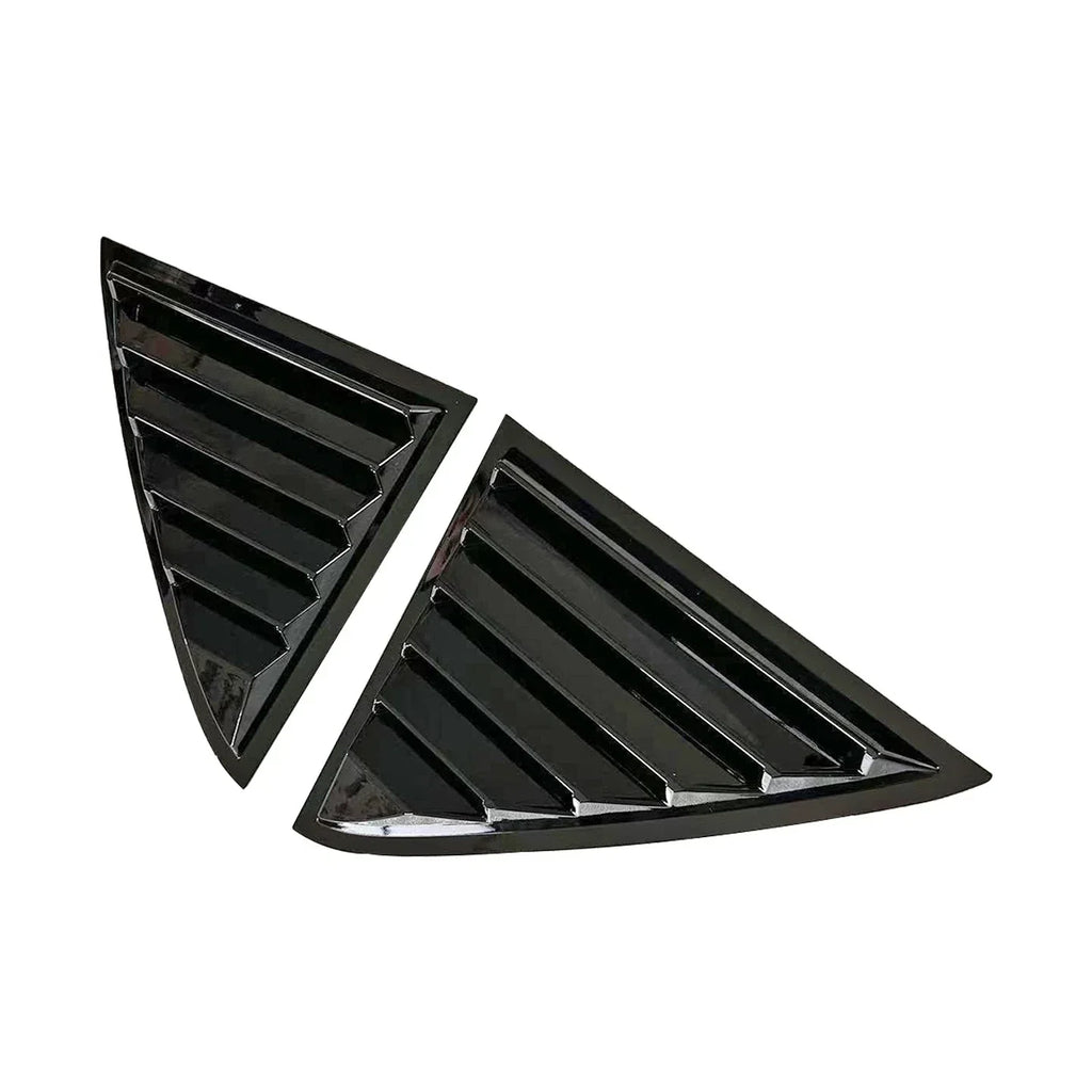 Real Window Louver Shutter Cover Gloss Black for Chrysler 300 (2011–2023)