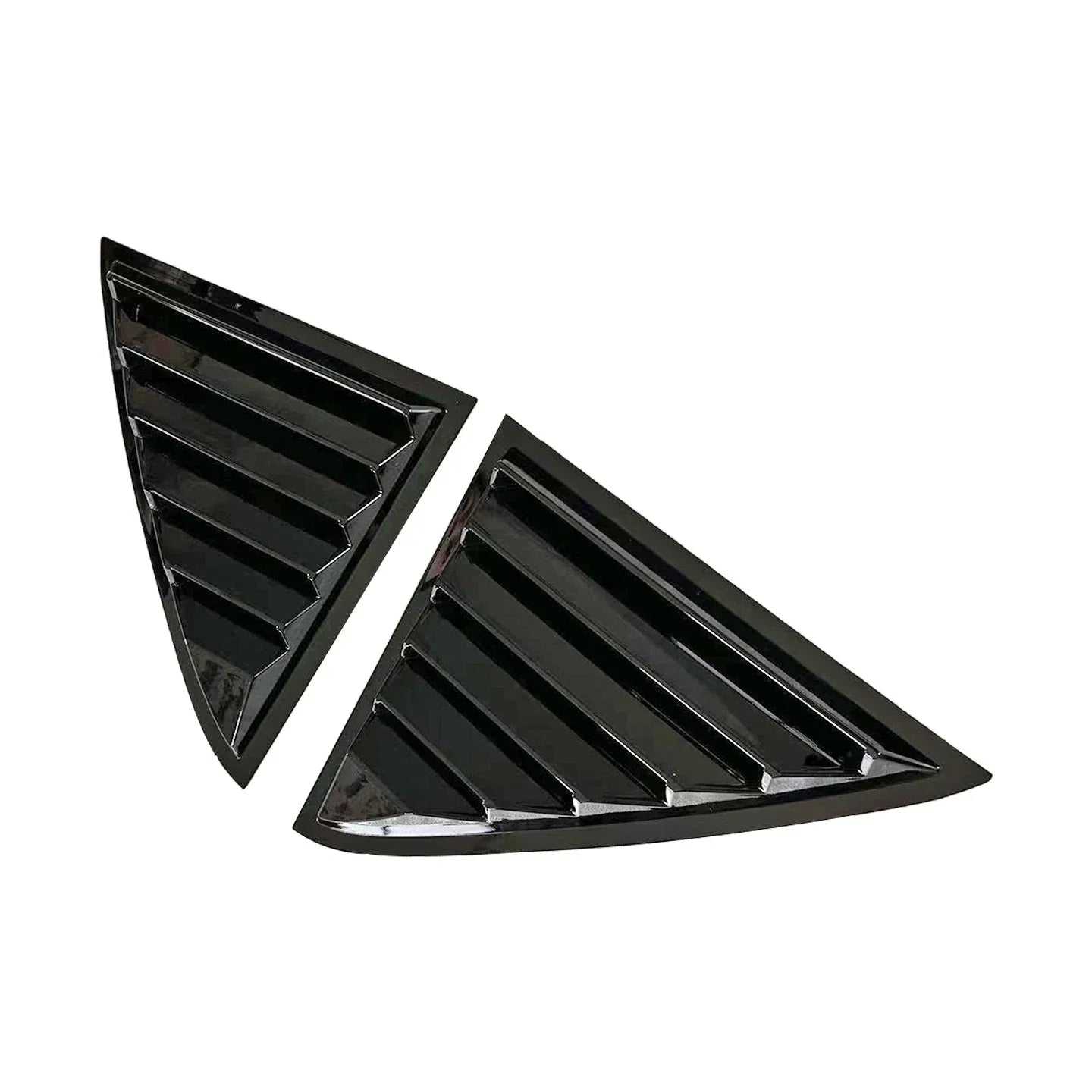 Real Window Louver Shutter Cover Gloss Black for Chrysler 300 (2011–2023)