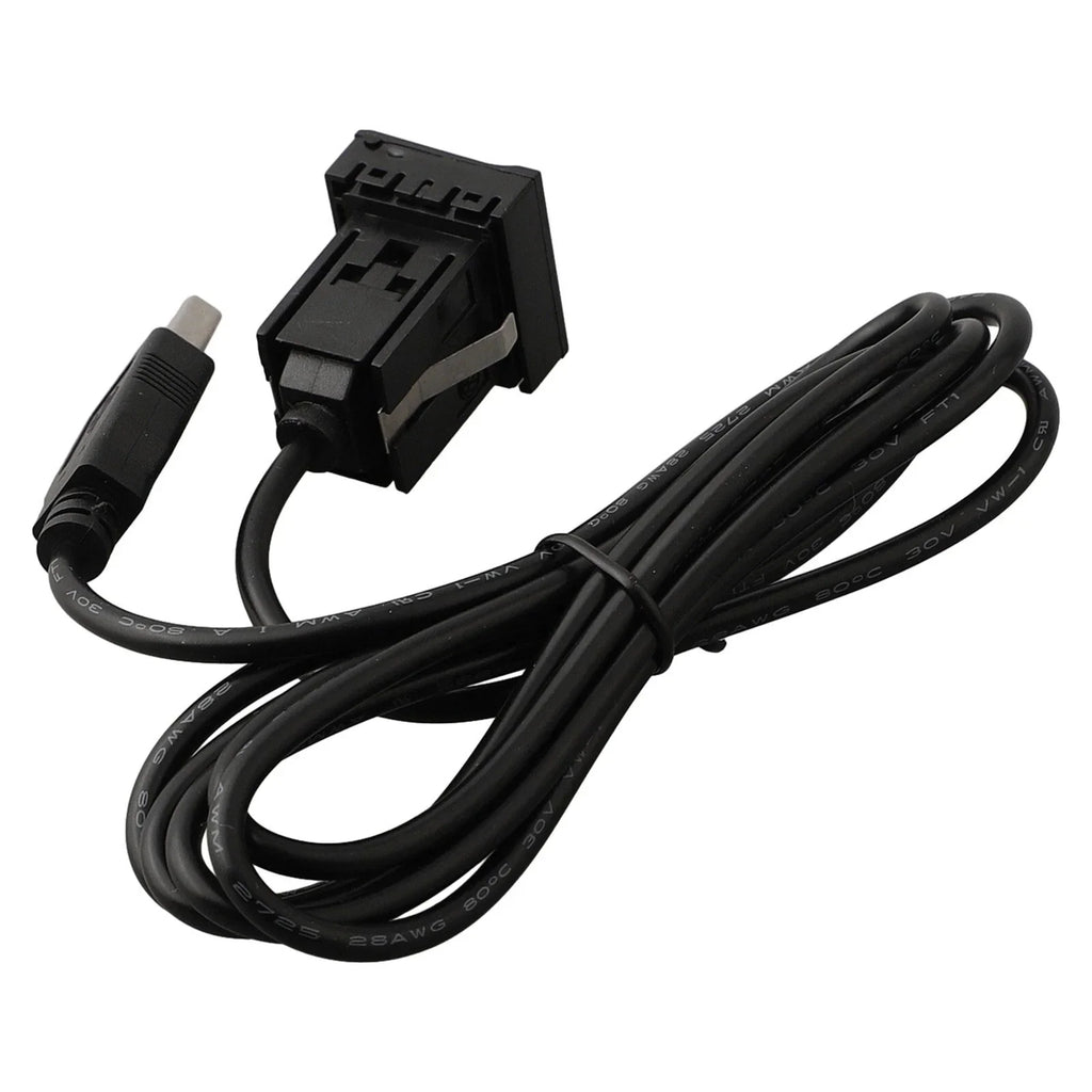 Dual USB Flush Mount Car Dash AUX & USB Port Panel for Easy Installation