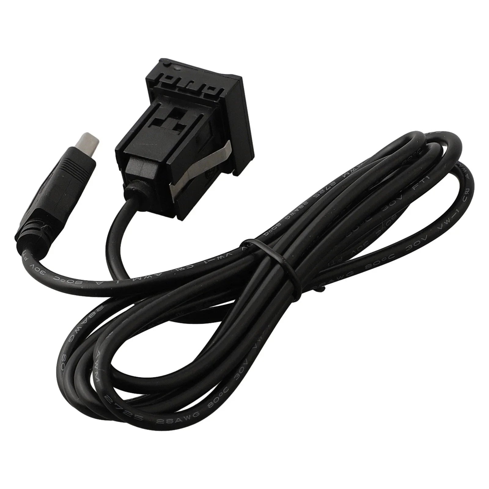 Dual USB Flush Mount Car Dash AUX & USB Port Panel for Easy Installation