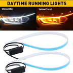LED Amber Turn Signal Strip Bar for Universal Vehicles (Flexible, Sequential)