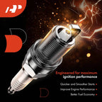 Set of 4 Iridium Platinum Spark Plugs for Ford Escape 2005, Focus 2003-2010