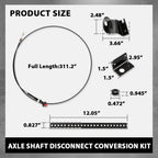 Axle Shaft Disconnect Conversion Kit for Chevy S10 GMC Jimmy Sonoma (1983–2003)