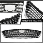 Front Bumper Upper Grille for Cadillac CT5 (2020–2023) with Chrome Trim