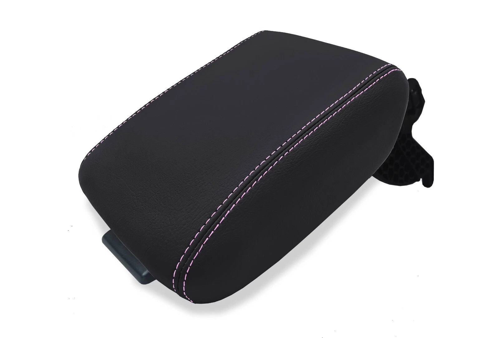 Leather Console Lid Armrest Cover for Honda CR-V (2017–2021) Pink Stitch