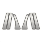 Chrome Pillar Post Covers Set for 2009–2013 Subaru Forester