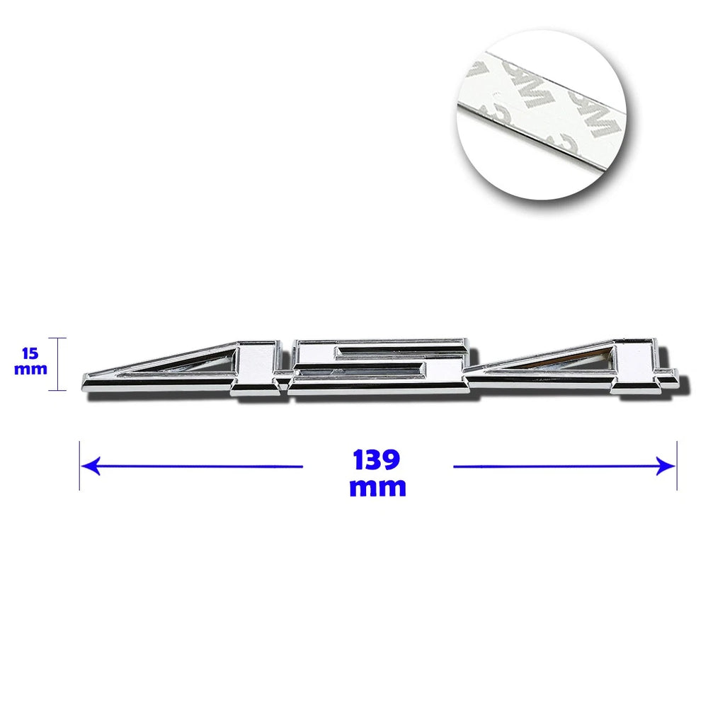3D Polished Metal 454 Decal Emblem for GMC Chevrolet