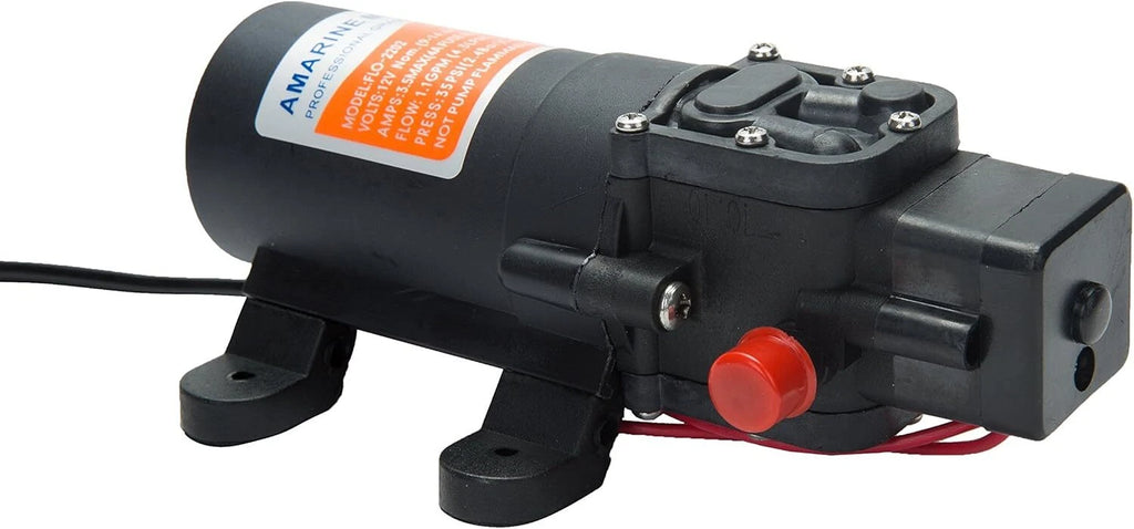 12V 35 PSI Water Pressure Diaphragm Pump for Caravan Boat Marine