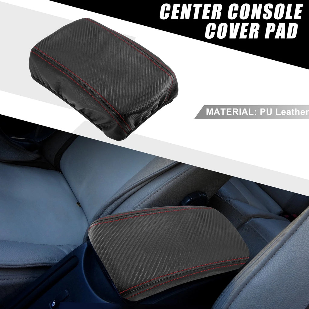 Armrest Seat Box Cover for Toyota Corolla (Carbon Fiber, Black)