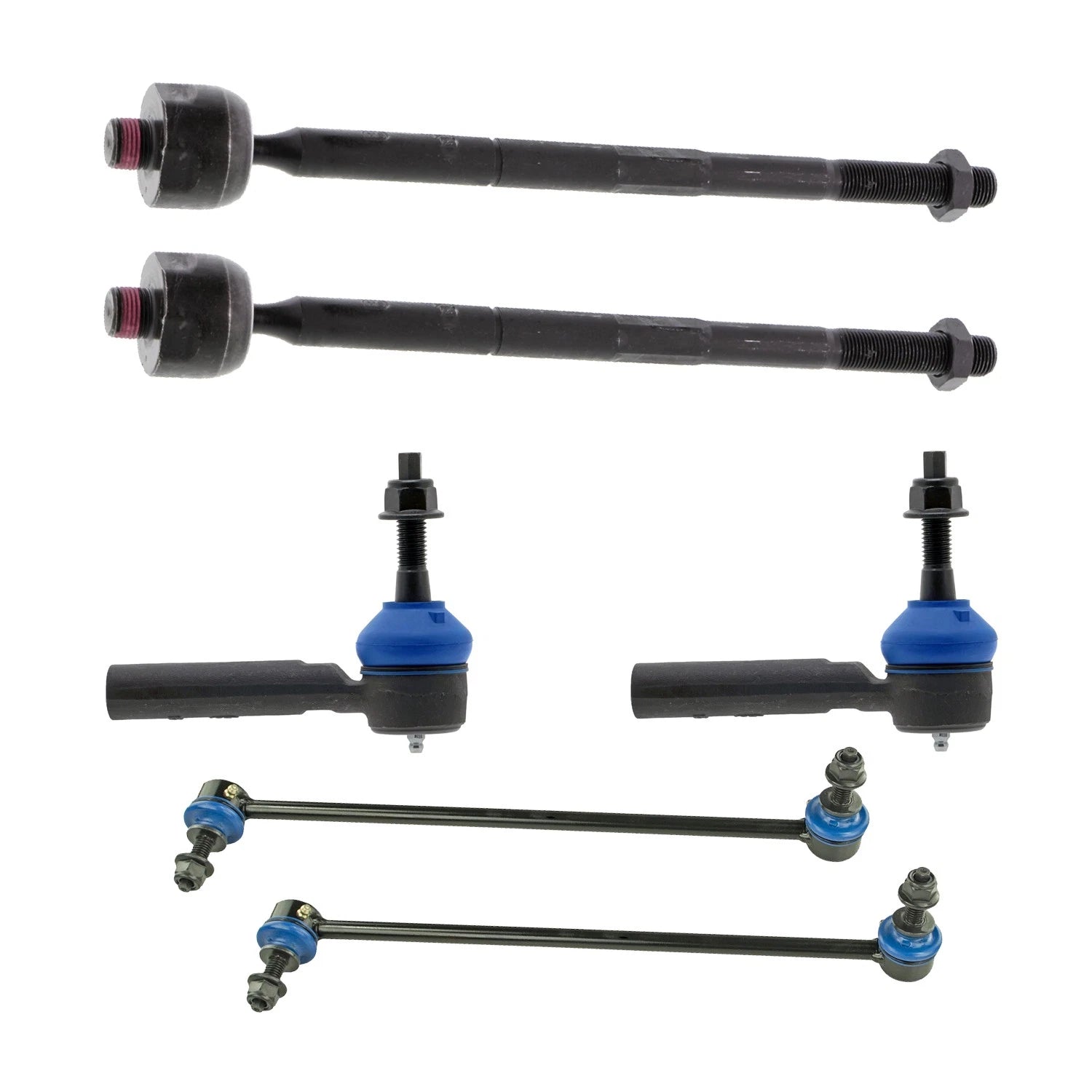 Set of 4 Mevotech Supreme Tie Rod Ends Sway Bar Link Kit for Yukon XL