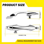 Chrome Exterior Door Handle for Acura MDX (2007–2013) Front Driver Side