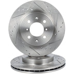 Drilled & Slotted Rotors & Ceramic Pads for Honda Civic (2004–2005)