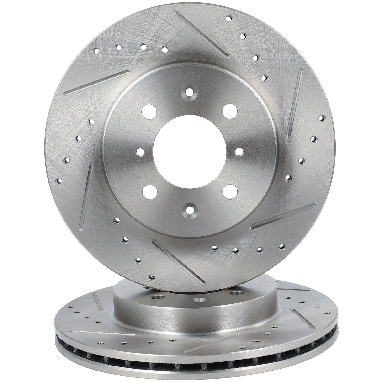 Drilled & Slotted Rotors & Ceramic Pads for Honda Civic (2004–2005)
