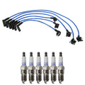 NGK Wire Set & Denso 6 Double Platinum Spark Plugs for Explorer Ranger (1991–2001)