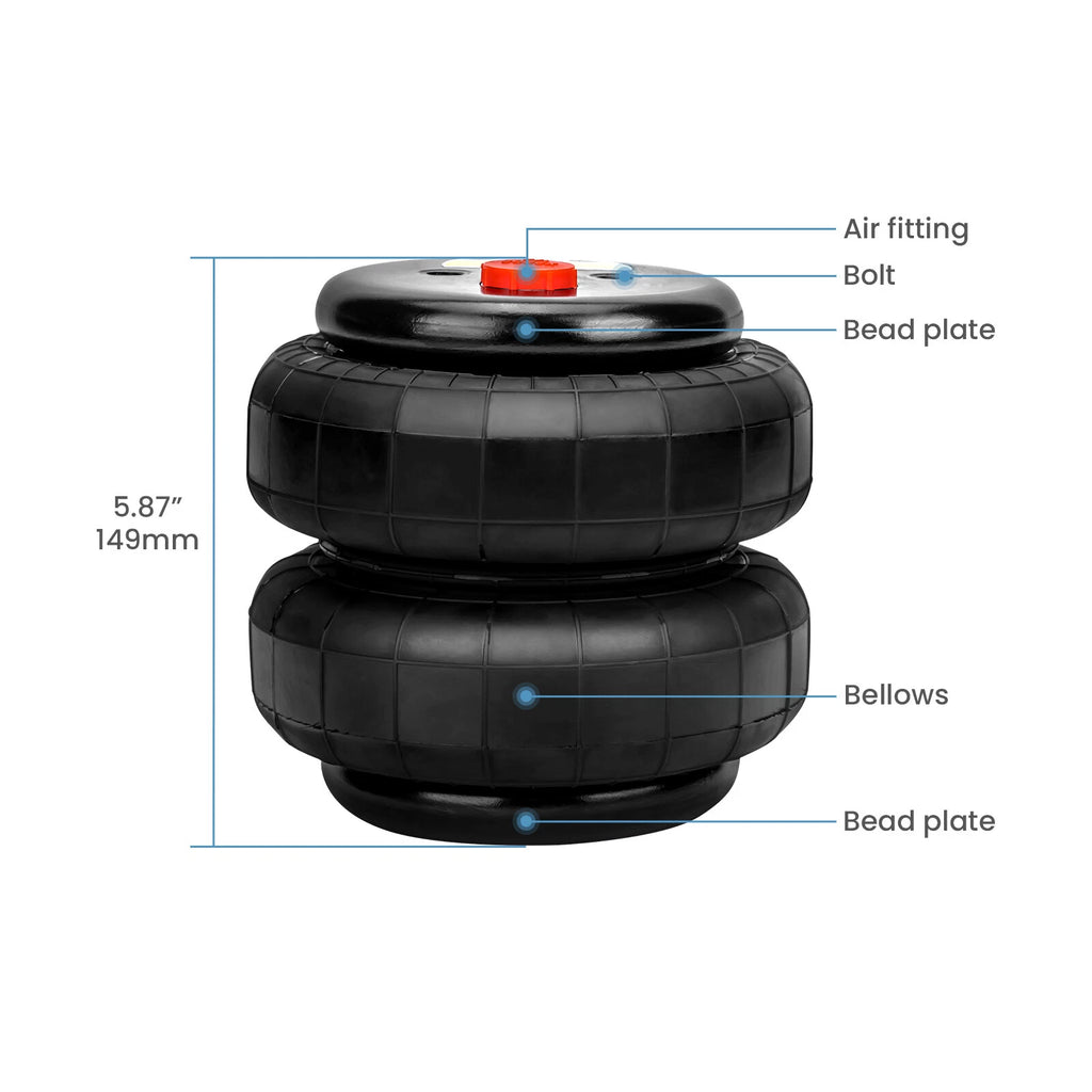 2X Air Suspension Bags for Standard 2500