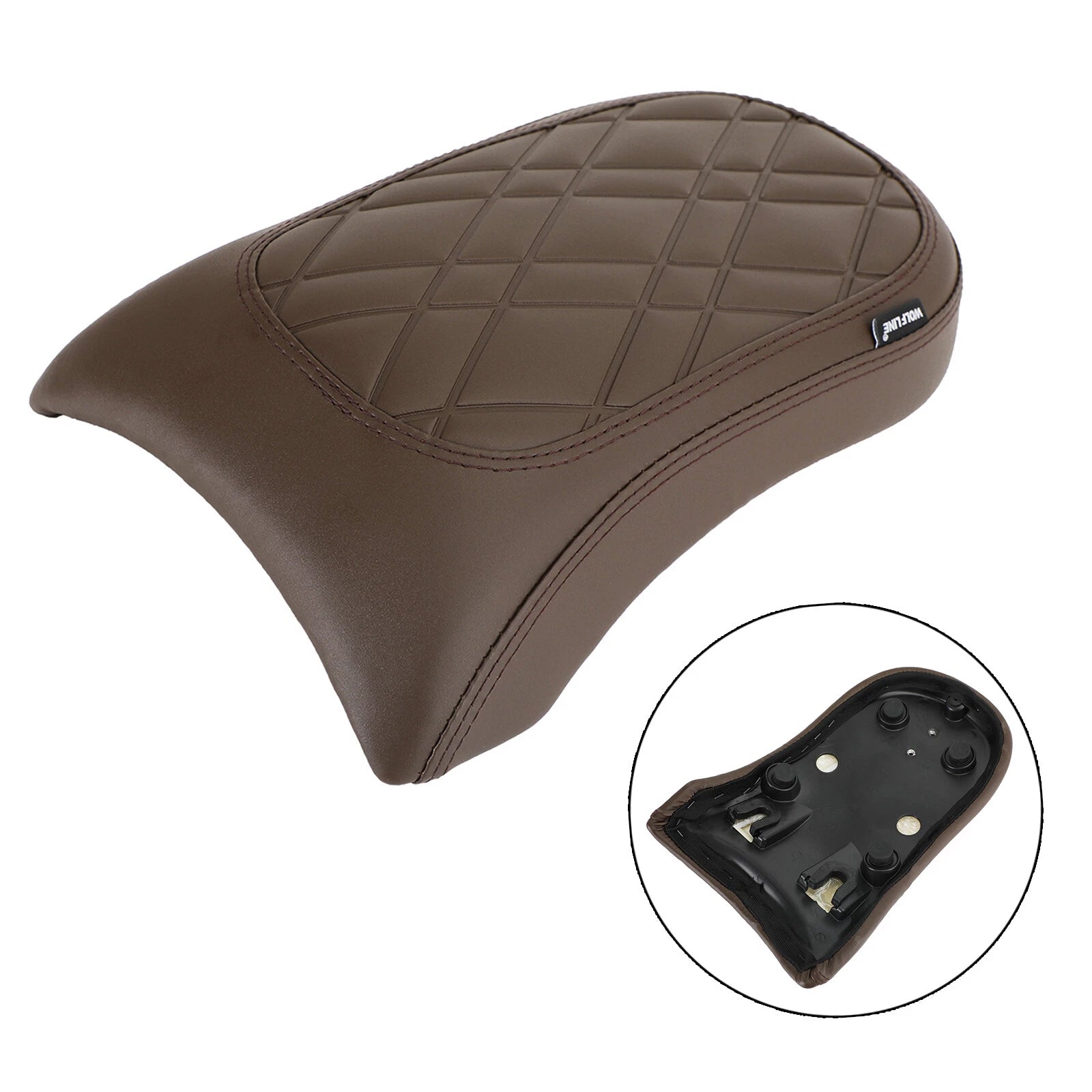 Rear Passenger Seat Cushion for BMW R18 (2020–2022) T9, Flat Brown